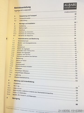 Avārijas elektroenerģijas ģenerators MTU - Siemens MTU 12V 396 TB34 1090